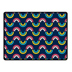 Geo Rainbow Stroke Fleece Blanket (small) by tmsartbazaar