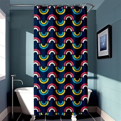 Geo Rainbow Stroke Shower Curtain 36  X 72  (stall)  by tmsartbazaar