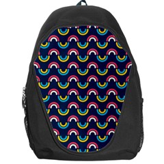 Geo Rainbow Stroke Backpack Bag by tmsartbazaar