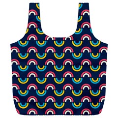 Geo Rainbow Stroke Full Print Recycle Bag (xxl) by tmsartbazaar