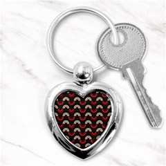 Fun Rainbow Stroke Key Chain (heart) by tmsartbazaar