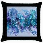 Sea Anemone Throw Pillow Case (Black) Front