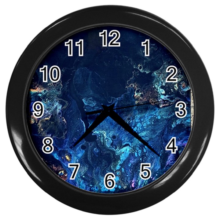  Coral reef Wall Clock (Black)