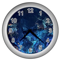  Coral Reef Wall Clock (silver) by CKArtCreations