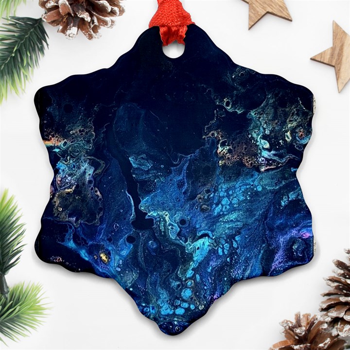  Coral reef Snowflake Ornament (Two Sides)