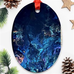  Coral Reef Oval Ornament (two Sides) by CKArtCreations