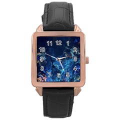  Coral Reef Rose Gold Leather Watch  by CKArtCreations