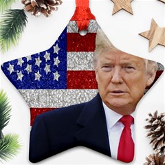 Trump President Sticker Design Ornament (star) by dflcprintsclothing