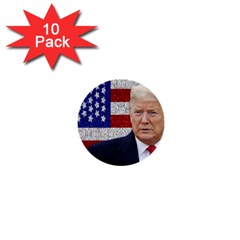 Trump President Sticker Design 1  Mini Buttons (10 Pack)  by dflcprintsclothing