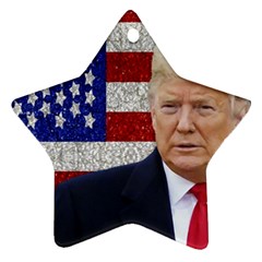 Trump President Sticker Design Star Ornament (two Sides) by dflcprintsclothing