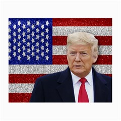 Trump President Sticker Design Small Glasses Cloth (2 Sides) by dflcprintsclothing