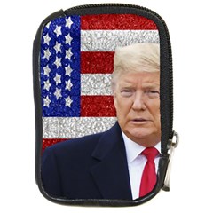 Trump President Sticker Design Compact Camera Leather Case by dflcprintsclothing