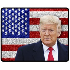 Trump President Sticker Design Fleece Blanket (medium) 