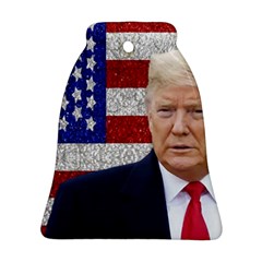 Trump President Sticker Design Bell Ornament (two Sides) by dflcprintsclothing