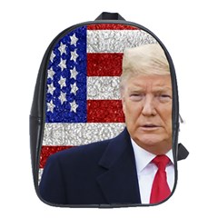 Trump President Sticker Design School Bag (xl) by dflcprintsclothing