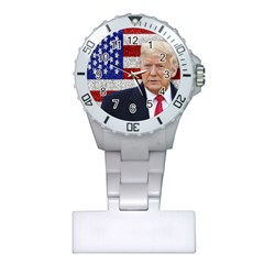 Trump President Sticker Design Plastic Nurses Watch by dflcprintsclothing