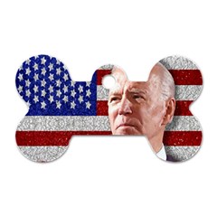 Biden President Sticker Design Dog Tag Bone (one Side) by dflcprintsclothing