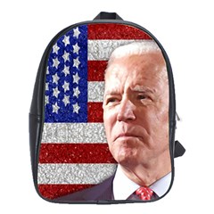 Biden President Sticker Design School Bag (large) by dflcprintsclothing