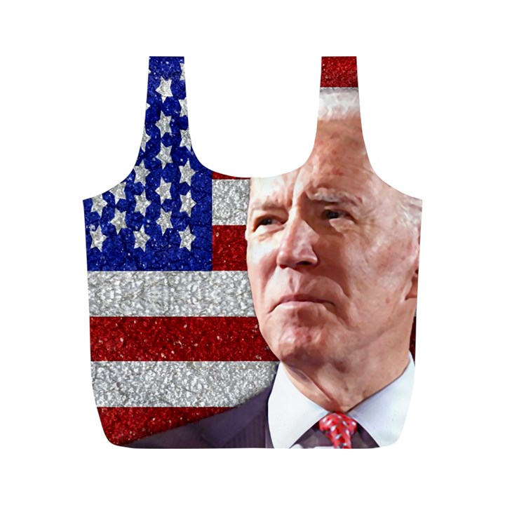 Biden President Sticker Design Full Print Recycle Bag (M)