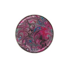 Marbling Ornate Hat Clip Ball Marker (4 Pack) by kaleidomarblingart