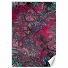 Marbling Ornate Canvas 24  X 36  by kaleidomarblingart