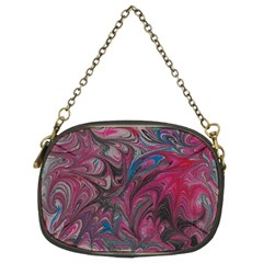 Marbling Ornate Chain Purse (two Sides) by kaleidomarblingart