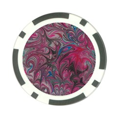 Marbling Ornate Poker Chip Card Guard (10 Pack) by kaleidomarblingart