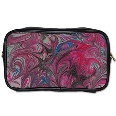 Marbling Ornate Toiletries Bag (one Side) by kaleidomarblingart