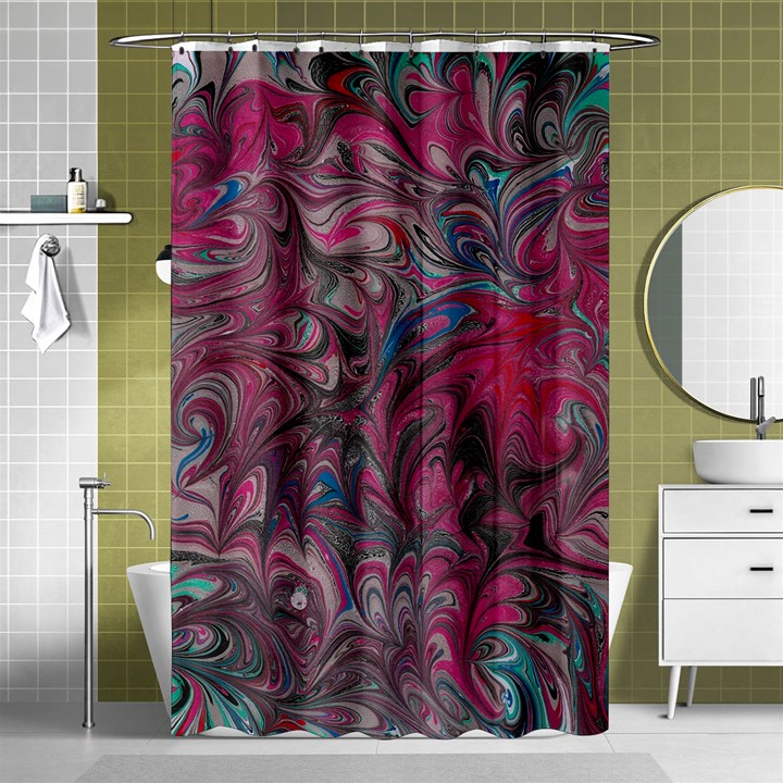 Marbling ornate Shower Curtain 48  x 72  (Small) 