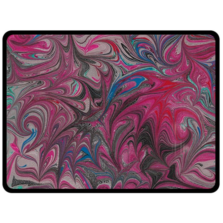 Marbling ornate Double Sided Fleece Blanket (Large) 