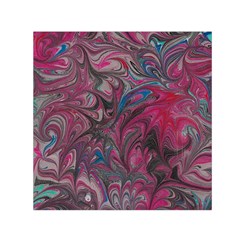 Marbling Ornate Small Satin Scarf (square) by kaleidomarblingart