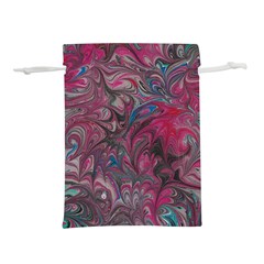 Marbling Ornate Lightweight Drawstring Pouch (l) by kaleidomarblingart