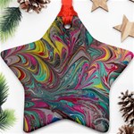 Abstract marbling Ornament (Star) Front