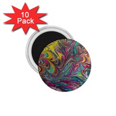 Abstract Marbling 1 75  Magnets (10 Pack)  by kaleidomarblingart