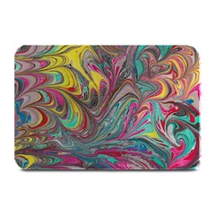 Abstract Marbling Plate Mats by kaleidomarblingart