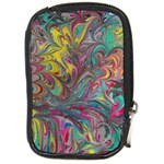 Abstract marbling Compact Camera Leather Case Front