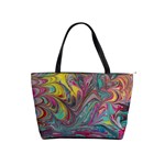 Abstract marbling Classic Shoulder Handbag Front