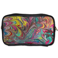 Abstract Marbling Toiletries Bag (one Side) by kaleidomarblingart