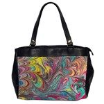 Abstract marbling Oversize Office Handbag (2 Sides) Front