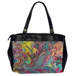 Abstract marbling Oversize Office Handbag (2 Sides) Back