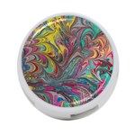 Abstract marbling 4-Port USB Hub (Two Sides) Back