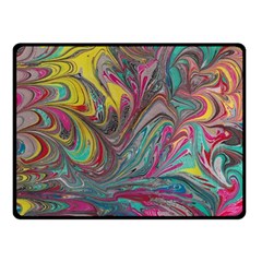 Abstract Marbling Fleece Blanket (small) by kaleidomarblingart