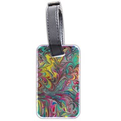 Abstract Marbling Luggage Tag (two Sides) by kaleidomarblingart