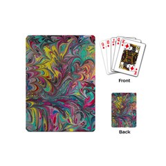 Abstract Marbling Playing Cards Single Design (mini)