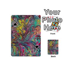 Abstract Marbling Playing Cards 54 Designs (mini) by kaleidomarblingart