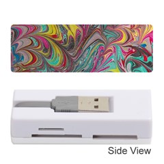 Abstract Marbling Memory Card Reader (stick) by kaleidomarblingart