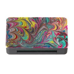 Abstract Marbling Memory Card Reader With Cf by kaleidomarblingart