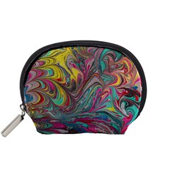 Abstract Marbling Accessory Pouch (small) by kaleidomarblingart