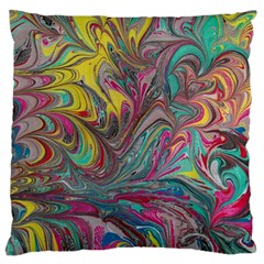 Abstract Marbling Standard Flano Cushion Case (one Side) by kaleidomarblingart