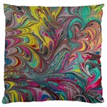 Abstract marbling Standard Flano Cushion Case (Two Sides) Back